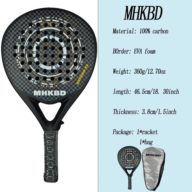 Premium Carbon Padel Racket