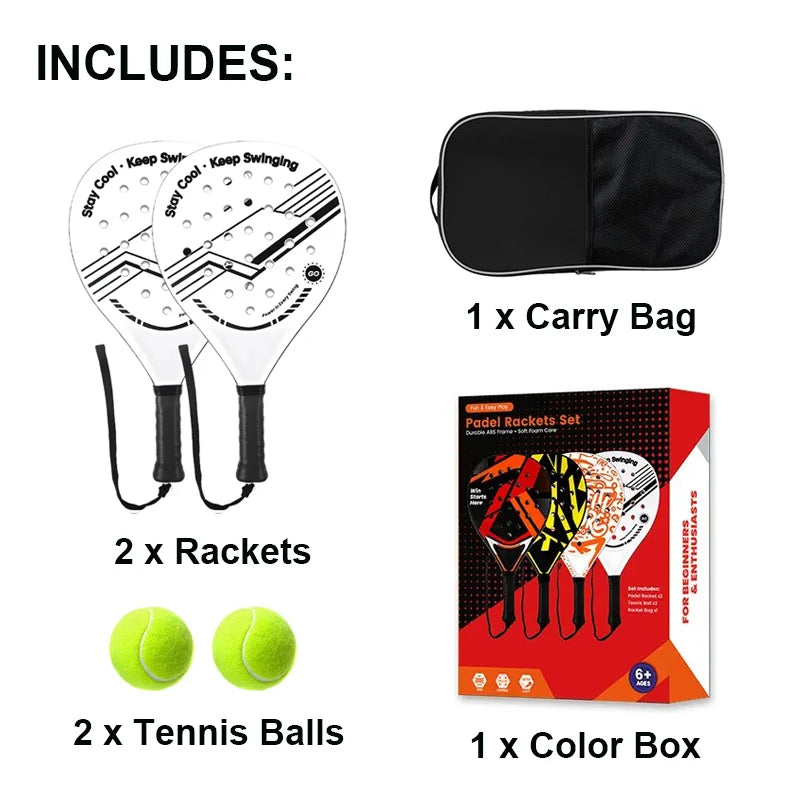 Beginner Control Padel Racket (Bundle)