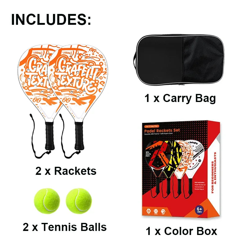 Beginner Control Padel Racket (Bundle)